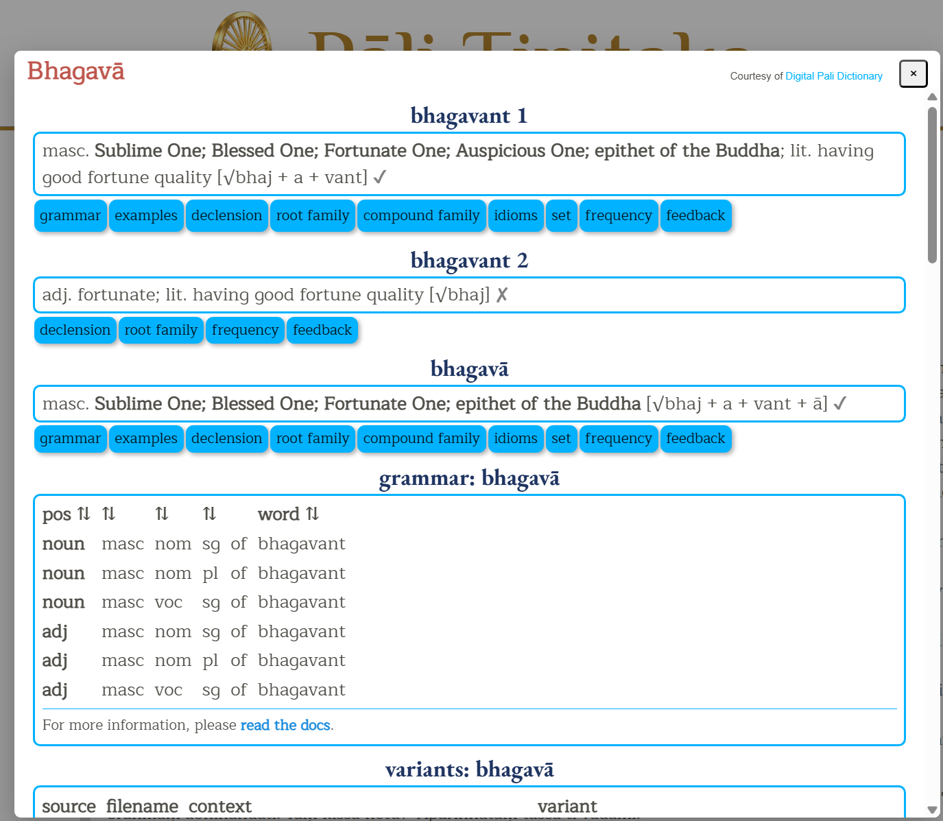 Dictionary Look-Up example
